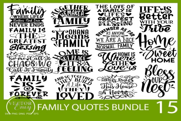 Family Quote Bundle SVG: A Designer's Review for Embroidery