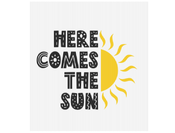 Here Comes the Sun Summer Quote Graphic: A Designer's Review